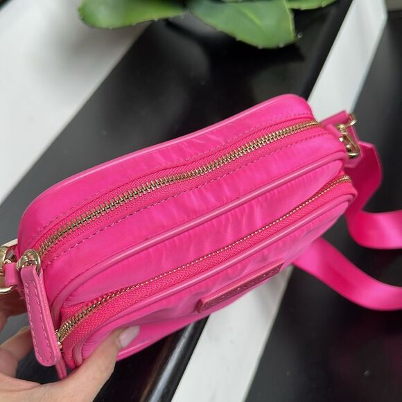 Louenhide Cali Nylon Crossbody shoulder handbag purse like new pink - Picture 10 of 12